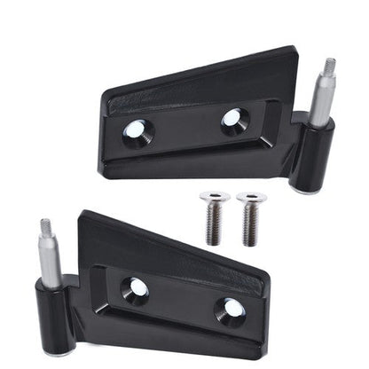 Set of 2 Door Hinges Black Suit For Jeep Wrangler 2007 2008-2017 Unlimited JK