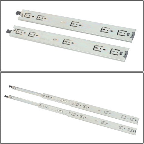1 Pair Heavy Duty Drawer Slides 20 Inch 150lbs Capacity Side Mount Extension