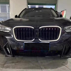 For BMW 2022-2024 X3 X4 G01 G02 Front Bumper Kidney DRL Grill Grille With LED