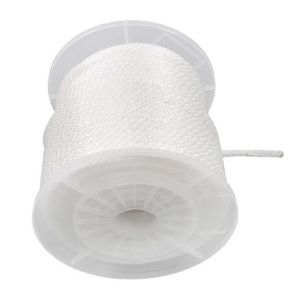 5/16 Inch 250ft White Nylon Solid Braid Rope | High UV & Abrasion Resistance