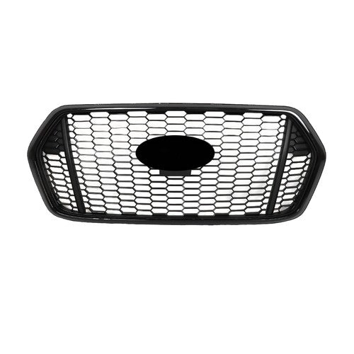 New For Transit T150 T250 T350 2020-2022 Glossy Black Plastic Front Upper Grille