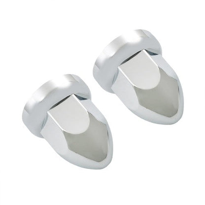 40pcs ABS Chrome 33mm Push-on Bullet Flanged Lug Nut Covers for Semi Trucks