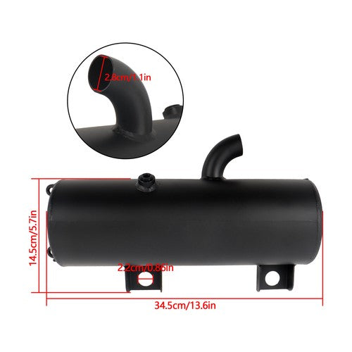 Exhaust Muffler Silencer W/Gaskets for Polaris Scrambler 500 4X4 2X4 2000-2012