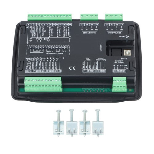 Automatic Start HGM6120N Generator Controller Voltage Controller Replacement