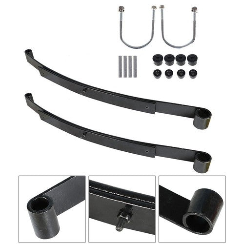 Heavy Duty Rear 2 Leaf Spring Kit With Bushing & Sleeves For EZGO RXV Golf Cart