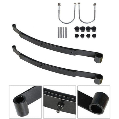 Heavy Duty Rear 2 Leaf Spring Kit With Bushing & Sleeves For EZGO RXV Golf Cart
