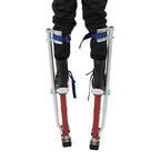 Aluminum Drywall Adjustable Height Stilts Tool For Painter Taping Red 24"-40"