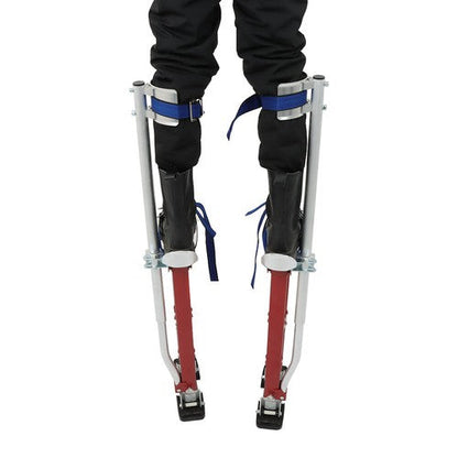 Aluminum Drywall Adjustable Height Stilts Tool For Painter Taping Red 24"-40"