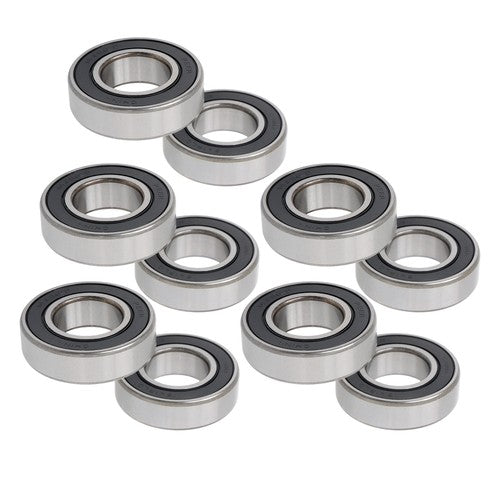 10Pcs 1641-2RS Deep Groove Ball Bearings 1In Inner Dia 2In OD 9/16In Bore Sealed