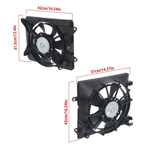 Radiator Cooling Fan Assembly 19015RSAG01 19020R1AA01 For Honda Civic 2012-2015