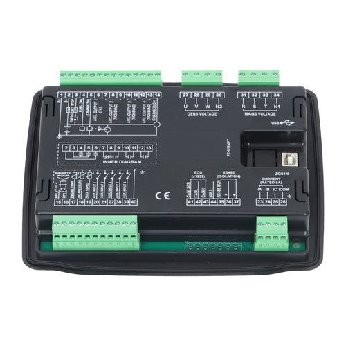 Automatic Start HGM6120N Generator Controller Voltage Controller Replacement