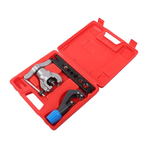 Eccentric Flaring Tools Set & 45° Tube Cutter Kit for 7 Dies Sizes 3/16"-3/4"