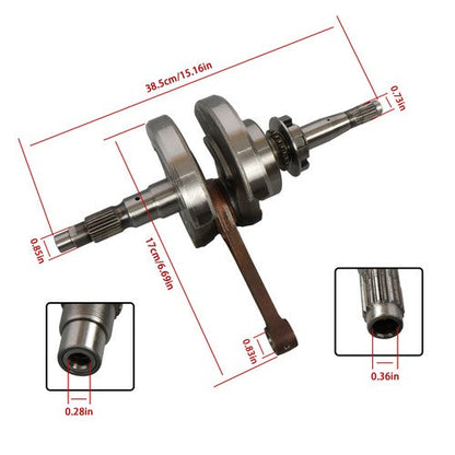 13200-016-0000 503-00993 132000160000 for HiSun 750 1:5 crankshaft Assy Massimo