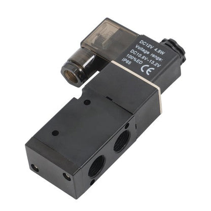 NEW DC 12V 3/8" Brass Electric Solenoid Valve for Water Air waterproof N/C IP65