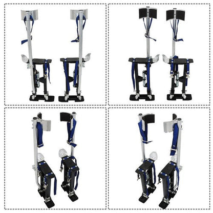 18"-30" Stilt Aluminum Alloy Stilts Adjustable Drywall Stilt Painting Tool Black