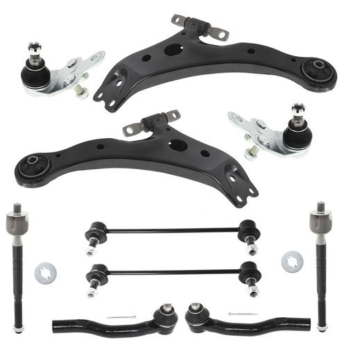 Black Front Lower Control Arm Suspension Kit 10pc For Toyota Camry 2007-2011