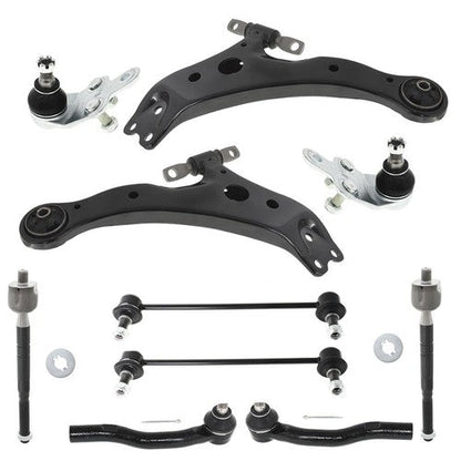 Black Front Lower Control Arm Suspension Kit 10pc For Toyota Camry 2007-2011