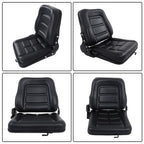 Universial Fold Seat  for Forklift Tractor with Adjustable Angle Back Slide New