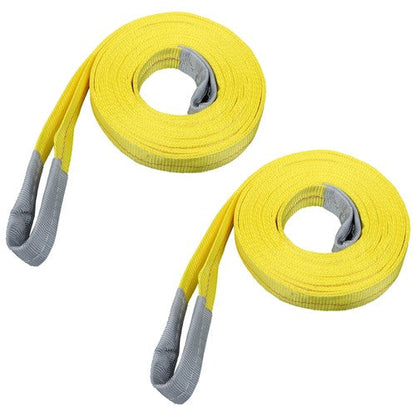 2 Pcs 20' x 2" Lifting Sling Straps 9400lbs Fracture Strength for Hoist, Truck