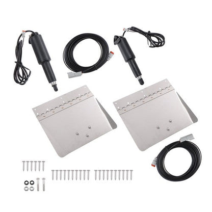 15001-101 9"x12" Standard Boat Trim Tab Kit 12V No Switch For 16-25 Foot Vessels