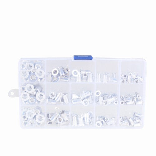 150 Pack Aluminum Rivet Nut Kit Rivnut Nutsert Standard Inch SAE Imperial