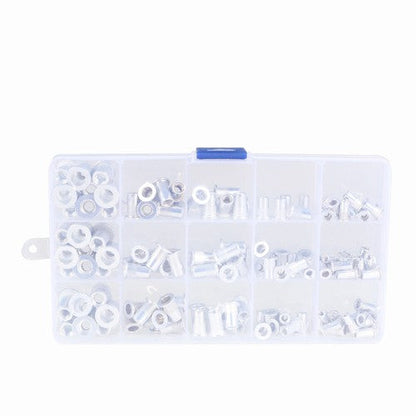 150 Pack Aluminum Rivet Nut Kit Rivnut Nutsert Standard Inch SAE Imperial