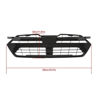 Front Bumper Upper Grill Glossy Black Plastic Suitable For Subaru Crosstrek 2024