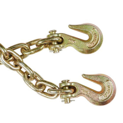 3/8" 20' G70 Tow Chain Tie Down Binder With Grade 70 Hooks New