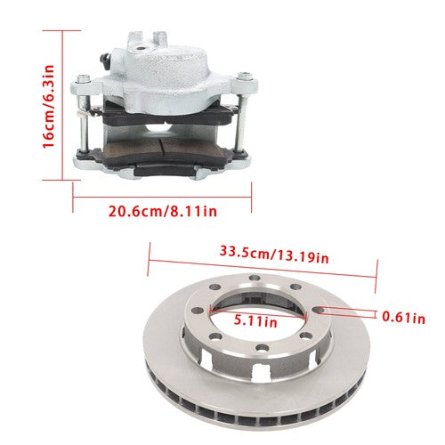 For Chevrolet Disk Brakes 14 Bolt Complete Disc Brake Conversion Kit 10.5 SRW