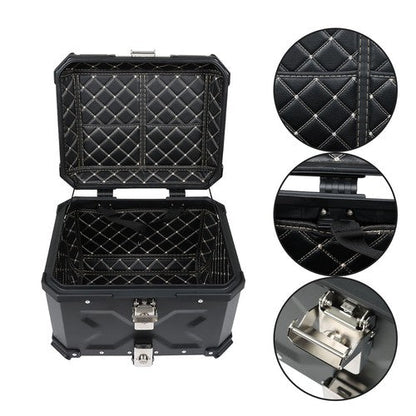 Motorcycle 36L Side Case Hard Saddlebag Aluminum & 45L Top Case Tail Box Luggage