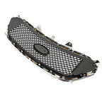 Mesh Front Upper Bumper Grille Plastic Chrome Frame For Ford Taurus 2013-2019