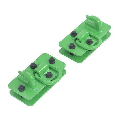 2 Pack Grade 70 Tractor Bucket Hooks w/ Tie Down Ring For Tractor Bucket RV UTV