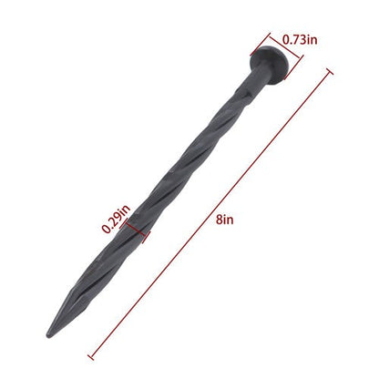 Edging Nails Garden Anchoring Spikes 8 Inch 60 Pcs Plastic Spiral Landscape