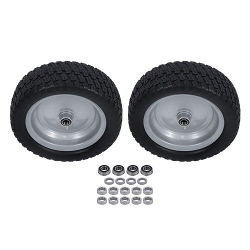 3.4' Axle Hole For Lawn Mower Solid Tire 2-Pack 13X5.00-6 Tire & Wheel Flat Free