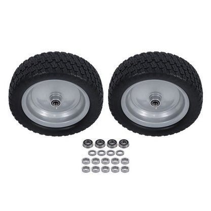 3.4' Axle Hole For Lawn Mower Solid Tire 2-Pack 13X5.00-6 Tire & Wheel Flat Free