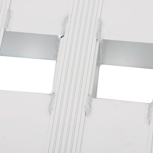 1 Pair 6063 Aluminum Silver 84" × 14" Ramps 6000Lbs Car Trailer Truck Hook End