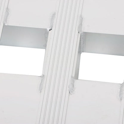 1 Pair 6063 Aluminum Silver 84" × 14" Ramps 6000Lbs Car Trailer Truck Hook End