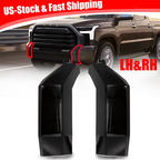 For Toyota Tundra 2022 2023 Front Bumper Cover Molding Gloss Black Left & Right