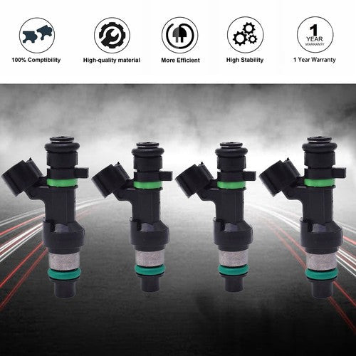 4X Fuel Injector 16600-EN200 For Nissan Versa Sentra NV200 1.8L FBY2850