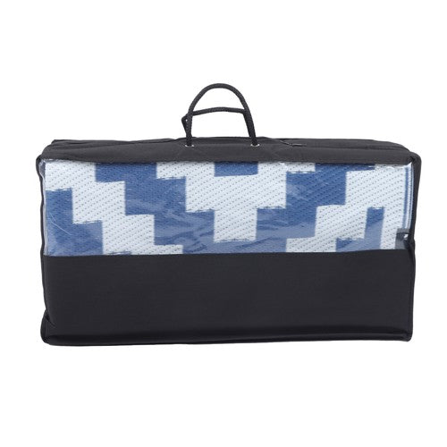 8x10FT Waterproof Foldable Outdoor Plastic Navy Blue White Carpet
