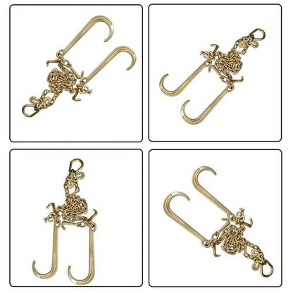 FIT For G70 5/16" V-Chain Bridle w/ 15" Large J Hooks,J-Hook w/ Grab Hooks 3' US