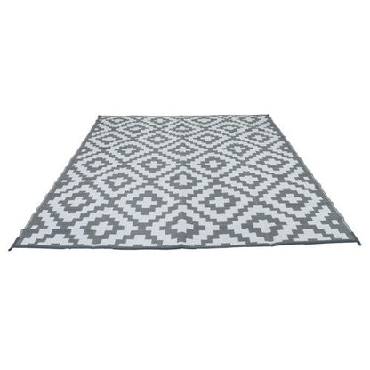 9x12ft Waterproof Outdoor Rug Outdoor Plastic Straw Rug For Camping Gray White
