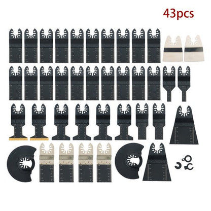 43 PCS Oscillating Saw Blades Multitool Kit for Wood/Metal/Plastics Cutting