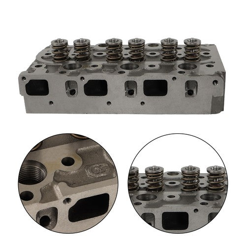 Complete Cylinder Head Assy Valves & Full Gasket Set for Kubota D750 Engine