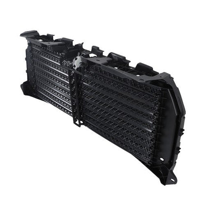 Black Upper Radiator Grille Air Shutter Assembly W/Motor For Ford F150 2015-2017