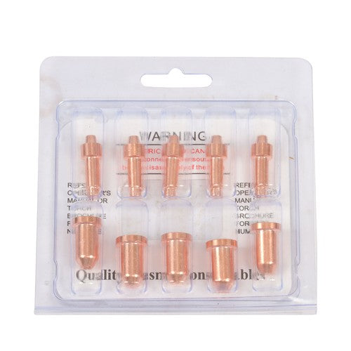 10Pcs Plasma Electrode 249926 Tip 249928 Nozzle for Miller XT40 XT30 XT30C Torch