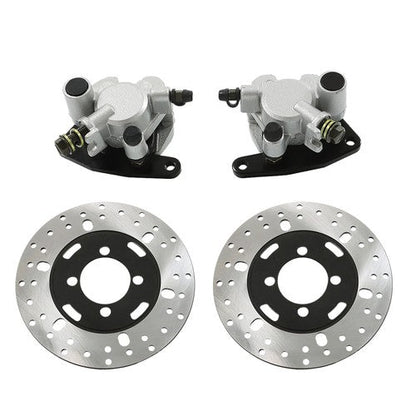 New For Yamaha Big Bear 350 400 YFM350/400 Front Brake Calipers & Disc Rotors