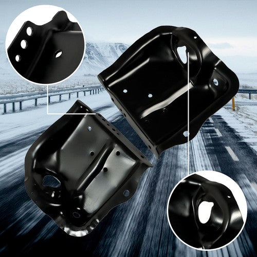 For Ford F-150 1980-1996 Front Coil Spring Tower Shock Mount RH&LH Black Set 2Pc