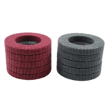 10 Pcs 4-1/2" Scour Flap Discs 320 & 600 Grit Sanding Discs for Angle Grinder