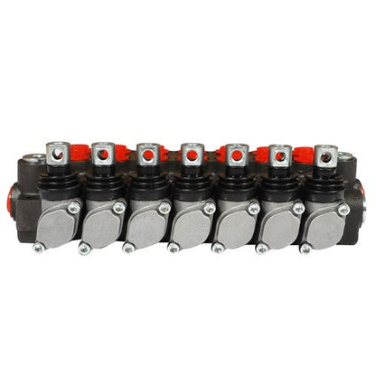 7 Spool Hydraulic Directional Control Valve 13gpm P40 Double Acting Cylinder